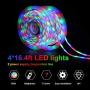 Richsing LED Strip Lights 65.6ft/20M Waterproof LED Light Strip with Remote SMD2835 4 Pack 1200LEDs 12V LED Lights for Bedroom Garden Party