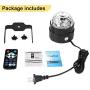Sound Activated Party Lights with Remote Control Dj Lighting, RGB Disco Ball, Strobe Lamp 7 Modes Stage Par Light for Home Room Dance Parties Birthday DJ Bar Karaoke Xmas Wedding Show Club Pub