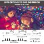 XUNXMAS 500 LED String Lights Indoor Outdoor, 174ft Super Long Warm White Christmas Lights with 8 Lighting Modes, Extendable Waterproof Fairy Lights for Bedroom Patio Party Christmas Tree Decor