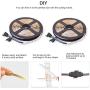 LED Strip Light 50FT,Ruishine 15M RGB Light Strip Sync to Music with 20 Key RF Remote Controller,450LEDS Flexible Color Changing Rope Light Apply for Bedroom Decoration