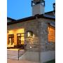 Small Modern Outdoor Wall Light Fixtures Exterior Wall Lantern Outside Lamp Wall Mounted Waterproof Black Finish with Water Glass Outdoor Wall Sconce for Driveway Patio Porch Lighting