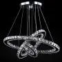 Crystal Chandelier, 27.5'' x 19.6'' x 11.8'' Dining Room Living Room Modern LED Ceiling Pendant Light Contemporary 3 Rings Adjustable Stainless Steel Lighting Fixtures (3r Cool White) Crystal Chandelier, 27.5'' x 19.6'' x 11.8'' Dining Room Living Room Modern LED Ceiling Pendant Light Contemporary 3 Rings Adjustable Stainless Steel Lighting Fixtures (3r Cool White)