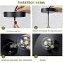 DLLT Industrial Pendant Light, Metal Pendant Light Fixture, E26 Adjustable Black Ceiling Hanging Fixture Lighting for Kitchen, Dining Room, Restaurant, Warehouse