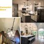 Alinhome 4-Light Chandelier, Rustic Chandelier, Black Dining Room Chandelier, Rustic Metal Pendant Light, Vintage Pendant Hanging Light,Ceiling Light Fixture for Dining Room, Kitchen Island