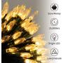 Christmas String Lights Outdoor 110 Feet 300 Led Twinkle Lights with 8 Modes Extendable Mini Fairy Lights Plug in for Indoor Xmas Trees Wedding Decor, Warm White