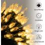 Battery Operated Christmas Lights 4 Pack 17.7 Feet 50 LED Clear Mini String Lights with 8 Modes Waterproof Tree Lights for Xmas Outdoor Indoor Holiday Party Garden Decor, Warm White