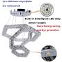 Cainjiazh Crystal Chandeliers 3 Ring Led Modern Ceiling Lighting Fixture Adjustable Stainless Steel Hanging Pendant Light for Bedroom Living Room Dining Room Hallway Bar