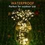 200 LED String Lights Plug in, Color Changing Fairy Lights, 8 Modes PVC Wire Christmas Lights for Bedroom, Party, Garden, Indoor/Outdoor (Warm White)