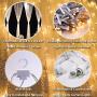 LED Curtain Lights, Window Curtain Lights for Wedding Party, Decorative Light Curtain, 342 Warm White Lights, for Indoor Outdoor, 9.8ft x 9.8ft, Vertical Lights String, for Bedroom, Wall, Backdrop
