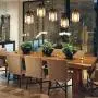 Wellmet Farmhouse Chandelier Glass Mason Jar Adjustable, 5-Lights Dining Room Lighting Fixtures Hanging Rustic Chandeliers with Wires for Kitchen Island Dining Room Living Room Cafe Pub
