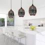 APBEAM 3D Pendant Lighting with Colorful Handcrafted Art Glass Hanging Light for Kitchen Island Dining Room Restaurant