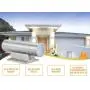 Cloudy Bay 3 Color LED Outdoor Up and Down Porch Light with Photocell,120V 20W 3000K/4000K/5000K Selectable, Dusk to Dawn Photocell, Brushed Nickel, Aluminum Light Body, Weater Resistance,Pack of 2