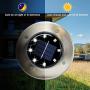 N-HEART 4 Pack Solar Ground Lights 8 LED In-Ground Outdoor Disk Lights,Auto Smart Sensor On/Off Waterproof,Energy Saving Lighting,for Landscape Pathway,Patio,Garden,Yard,Walkway,Lawn,Cool White