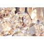 Saint Mossi Modern K9 Crystal Raindrop Chandelier Lighting Flush Mount LED Ceiling Light Fixture Pendant Lamp for Dining Room Bathroom Bedroom Livingroom G9 Bulbs Required H7'' X W16'' X L16''