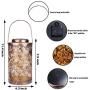 Afirst Solar Lanterns Outdoor Hanging Decorative Solar Lights Outdoor Metal Waterproof LED Table Lamp for Garden Patio Courtyard Lawn and Tabletop with Shadow Casting