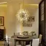 Sputnik Chandeliers 8-Lights,Firework Chandelier Modern Crystal Pendant Lighting for Dining Rooms G9 Ceiling Light Fixtures Creativehanging Light