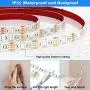 AHSELLUS LED Strip Lights, 50ft 15m RGB LED Light Strip 5050 LED Tape Lights, Color Changing LED Lights for Bedroom Kitchen Bar Party DIY Decoration with APP Bluetooth Control + Remote+Music Sync