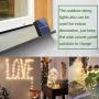 SUPERNIGHT LED Curtain Lights, Newest Window Curtain Twinkle Lights Warm White for Bedroom, Wedding, Parties, Christmas and Decorations (9.8 x 9.8 ft, 300LEDs, 8 Modes) (Solar Powered)