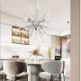 Modern Firework Chandeliers 6-Light Bulbs Sputnik Ceiling Light Fixture,Lucalda Adjustable Rods Globe Fireworks Pendant Lighting Fixture for Living Room, Bedroom,Kitchen,Hallway,Dining Room,Porch