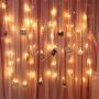 Lixada Fairy Lights Photo Clip String Lights - 7.22FT 20 LED Warm White Battery Powered Photo String Lights for Hanging Pictures Cards in Living Room Bedroom Party Wall Wedding