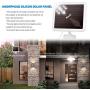 LeiDrail Solar Flood Lights Outdoor Motion Sensor 1500LM Super Bright LED Security Light 3 Adjustable Head 6000K White Light IP65 Waterproof for Garage Yard Porch Entryways Backyard Pathway Patio
