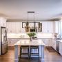 PUZHI HOME Modern Pendant Lighting 4-Light Farmhouse Chandeliers Kitchen Island Pendant Lighting Modern Hanging Diningroom Lamp for Kitchen Farmhouse Dining Room