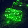 Hopolon Outdoor Rope String Lights, 4.5V Safety UL Plug Powered Waterproof Tube Light with 100 LED, 33 feet 8 Modes Copper Fairy Lights for Garden Fence Patio Yard Wedding Christmas Hall (Green)