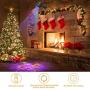 Christmas LED Projector Lights, LUXONIC 20 Slides LED Waterproof Outdoor Water Wave & Rotating Gobos Double Projection Light with Remote Control for Christmas Birthday Party Holiday