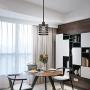 VINLUZ One Light Indoor Modern Pendant Lighting Black Finish Chandeliers Rustic Farmhouse Ceiling Light Fixtures Hanging for Kitchen Island Dining Room