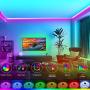 HRDJ Smart Led Strip Lights 65.6ft, Music Sync Color Change Led Light Strips 5050 SMD RGB Strip Light with Remote App Control Led Lights for Bedroom Home