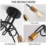 NEWSEE Flush Mount Ceiling Light Fixture Sputnik Chandelier Industrial Bedroom Lighting Fixtures Modern Style for Kitchen Dining Room Living Room Kitchen Hallway Cafe Bar (5 Light)