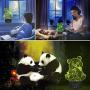Giant Panda Bear 3D Illusion Lamps, Elstey 7 Color Changing Touch Table Desk LED Night Light Great Gifts for Kids