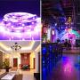 LED Strip Lights Music - DotStone RGB LED Light Strip Kit 16.4ft SMD 5050 Tape Lights, Color Changing Rope Lights with Remote for Bedroom Home Kitchen TV Party Desk Room