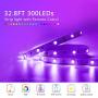 Segrass WiFi Led Strip Lights Compatible with Alexa,Google Home, 32.8ft RGB LED Strips Light with WiFi Controller Music Sync Color Changing Rope Lights for Bedroom Party TV Home Decorative