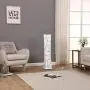 Floor Lamp, CHIPHY 39'' dimmable Standing Lamp, 7 Colors Changing LED Bulbs and 10 Levels Brightness and Color Temperature, Remote Control, marble Fabric Shade, Modern for Bedroom, Kids Room, Play Room
