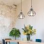 LBTSMUK Swag Lights Plug-in Pendant Light with 16 FT Plug-in Cord and On/Off Dimmer Switch, White Crystal Hanging Lamps, Rustic Hanging Pendant Lighting for Kitchen Island Living Room Bedroom Bar
