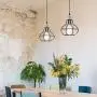 LBTSMUK Swag Lights Plug-in Pendant Light with 16 FT Plug-in Cord and On/Off Dimmer Switch, White Crystal Hanging Lamps, Rustic Hanging Pendant Lighting for Kitchen Island Living Room Bedroom Bar