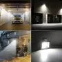 FAISHILAN Motion Sensor Flood Light 10W LED IP65 Waterproof Security Lights 6000K, 800 Lumen, US 3-Plug Outdoor Wall Light
