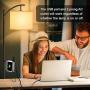 Lifeholder Floor Lamp, Modern Standing Lamp Built-in 5V/2A USB Port and 2-Prong AC Outlet, Tall USB Floor Lamp with Phone Stand, LED Floor Lamps for Bedroom,Living Room,Office