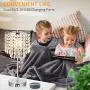 Set of 2 Crystal Touch Control Table Lamp, 3-Way Dimmable Bedside Lamps with Dual USB Charging Ports, K9 Crystal Shade Nightstand Bedside Desk Light for Bedrooms Living Room, E26 6W LED Bulb Included