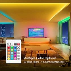 LED Strip Lights 65.6ft, GUPUP LED Lights for Bedroom SMD 5050 12V, LED Lights RGB Color Changing LED Lights Strip with Remote for Kitchen, Room,Party, Home Decoration, Non-Waterproof (2x32.8ft）