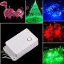 Sheila 65.6 Feet 200LED String Lights 8 Mode Flashing Controller Fairy Twinkle Decorative Lights for Kids Bedroom, Wedding, Chirstmas Tree, Festival Party, Garden, Patio, Room Decoration (Red)