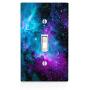 Trendy Accessories Decorative Nebula Galaxy Space Design Pattern Print Image Light Switch Wall Plate Cover (NOT A Decal) Actual Printed Outlet Cover