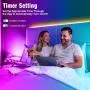 65.6ft Led Strip Lights Reemeer Led Lights Strip Music Sync Led Lights Smart App Controlled and Remote Led Lights for Bedroom Party Home Decoration
