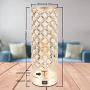 USB Gold Table Lamp with Charging Port, Accent Nightstand Lamp for Room Decor, USB Table Lamps for Nightstand, Beside Light for Bedroom, Living Room, Dresser, Dining Room(Gold)