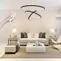 Modern LED Circle Hanging Pendant Light, Contemporary Dimmable Ceiling Chandelier with Remote Control Adjustable 3 Rings Pendant Light Fixture for Living Room Entryway Dining Room Bedroom, Black
