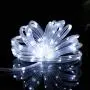 GIGALUMI Outdoor Solar Rope Lights, 2 Pack Solar Powered Outdoor Waterproof Tube Light with 100 LED, 35.7 feet 8 Modes Copper Wire Fairy Lights for Garden Fence Patio Yard Party Wedding Christmas Hall