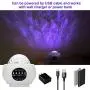 Galaxy Projector BSYUN 2nd Version 3 in 1 Sound Activated Night Lights Projector with Remote Control for Bedroom Room Ceiling Décor Gift for Kids Adults (White)