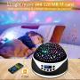 Shayson Star Night Light Projector, Remote Control Projector Night Light for Kids Bedrooms, 8 Colors Changing Options Projector, 360 Degree Rotating Baby Night Light with Timer & Music