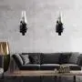 LightInTheBox Retro Rustic Nordic Glass Wall Lamp Bedroom Bedside Wall Sconce Vintage Industrial Wall Light Fixtures (2 pcs)